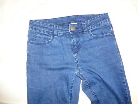 Luxusní elastické rifle podšité bavlnou, c&a,146