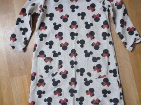 Mikinové šaty vel. 3-4 minnie, disney,104