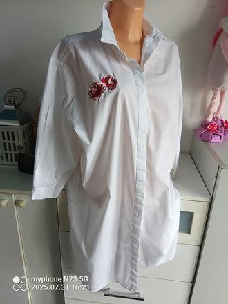 Košile dlouhá - šaty zn."bodyflirt" vel.44/xxl", 44