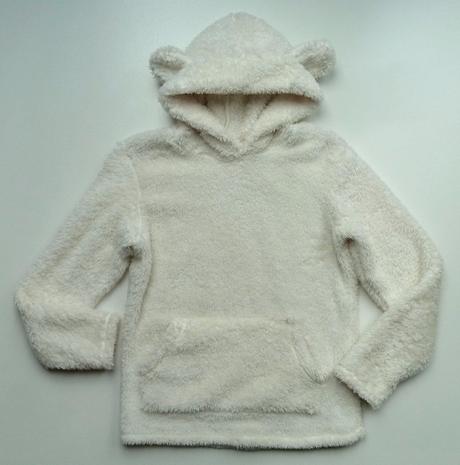 Chlupatka chlupatá mikina s ušatou kapucí vel. 164, george,164