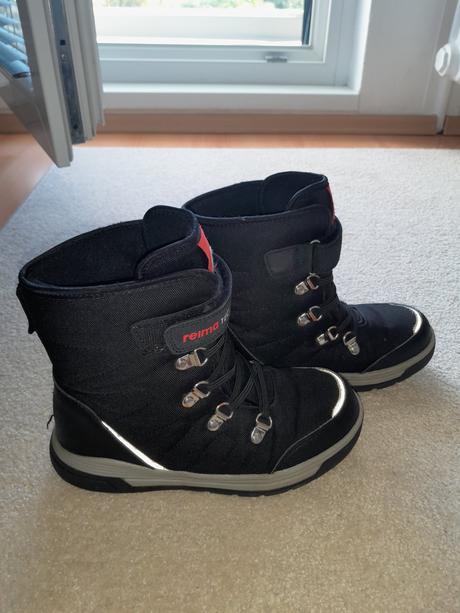 Zimní boty reima quicker - black, vel. 34, reima,34