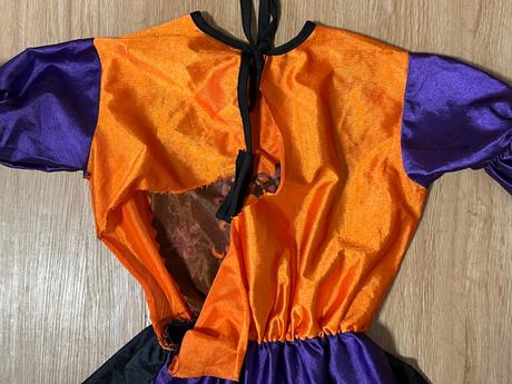 Kostým halloweenské šaty - vel. ca 122/128, 