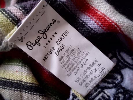 Pásik s kašmírom, pepe jeans,l