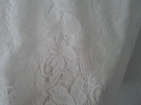 Bílé krajkové tričko triko 3/4 rukáv, h&m,m