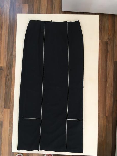 Černá maxisukně s rozparkem, vel s, dominique, s