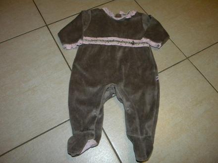 Sametový overal pro holčičku vel.56 zn.okay, okay,56