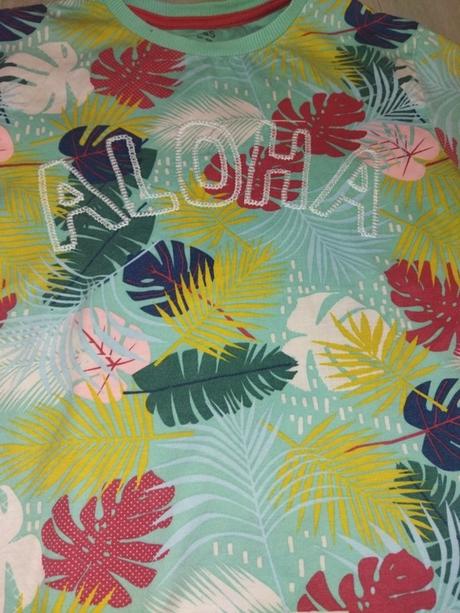 Tričko s listy 116, marks & spencer,116