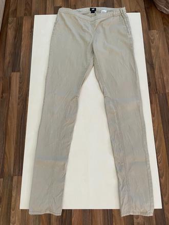 Béžové kalhoty, vel s, hm, h&m,s