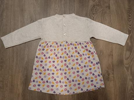 Teplejší šaty s motivem podzimu,zn. baby,vel.74/80, baby,74