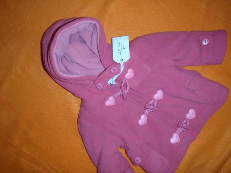 Nádherný zimní teploučký flízový kabátek, zip zap,74