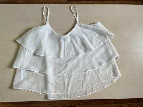 Bílý volán top, vel s, terranova, terranova,s