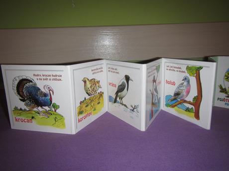 2 x dětské leporelo , zvěř v lese,