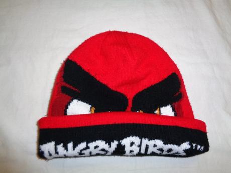 Pěkná červenočerná dvouvrstvá čepice angry birds, 152