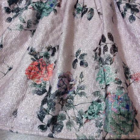 Slavnostní třpytivé šaty s květy, miniclub,86