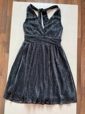 Černé šaty se stříbrným třpytem, vel m i méně, ami, amisu,m