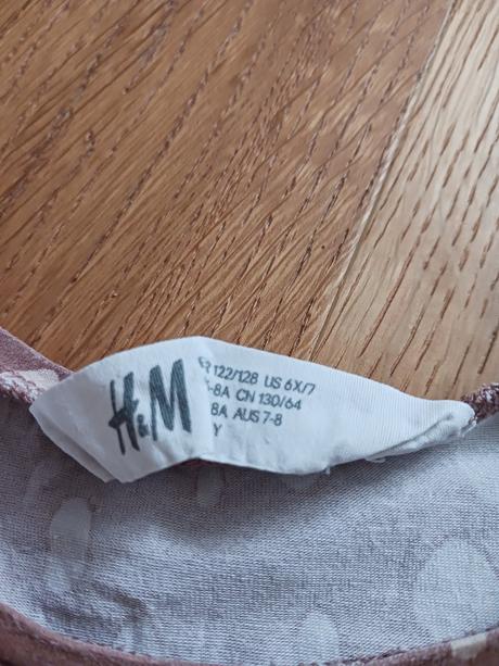 2x h&m triko č.122/128, h&m,122