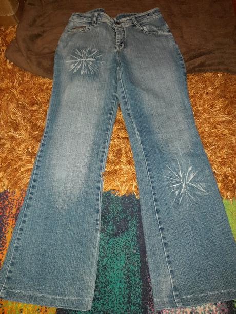 Džíny modré 158 na holku, 158