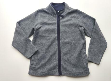 Propínací fleecová mikina vel. 134, 134