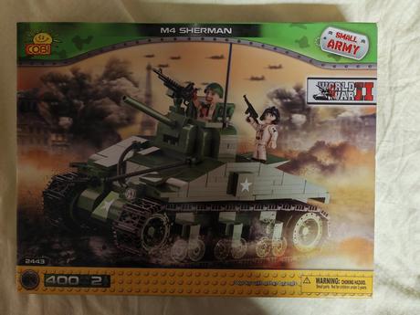 Lego 2 krabice vojenská technika - skládačka cobi, 