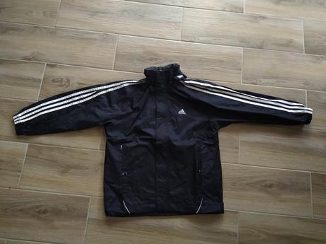 Černá šusťáková bunda, adidas,140