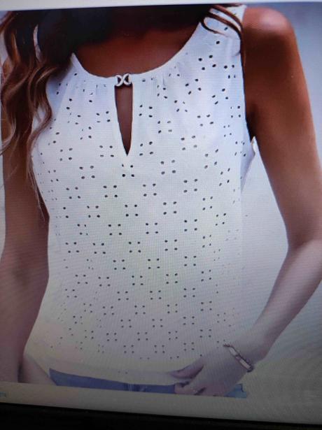 Dámské triko/top bez rukávů vel. l bílé, l