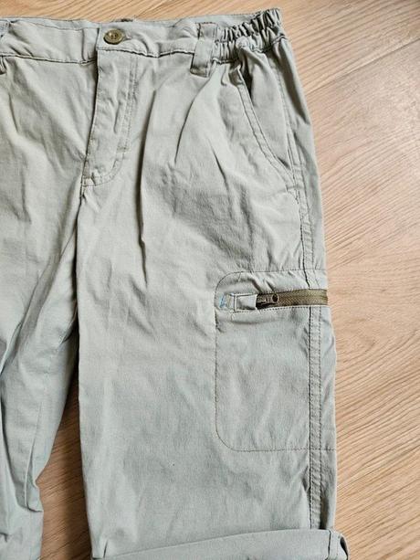 Plátěné kalhoty/kraťasy, vel. 152, 152