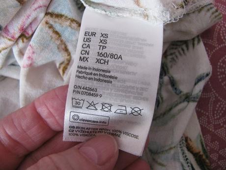 Dámská letní halenka s potiskem, h&m,xs