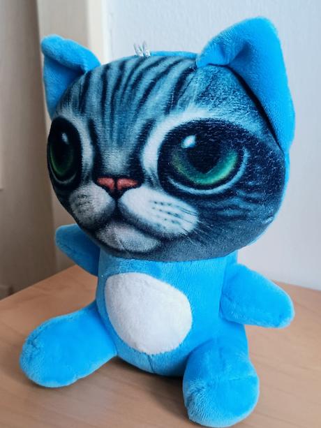 Plyšák kocour / modrá kočka / kočička, 