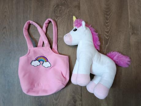 Plyšáci-jednorožec simba v kabelce, ježeček, 