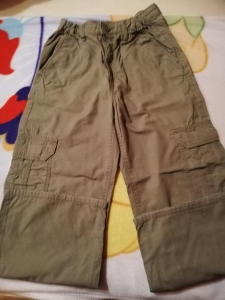 Kalhoty dívčí, plátěné, vel. 140/146 (10-11 let), h&m,140