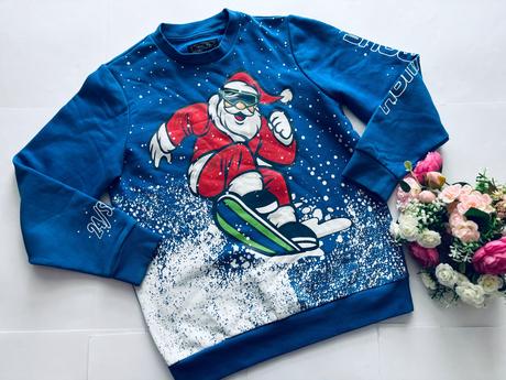 Mikina vánoční se santou - v.9 let zn. next, 134