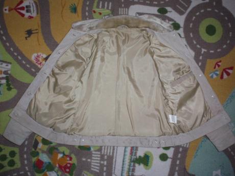Bunda-bundička jaro/podzim kůže broušená-jelenice, l