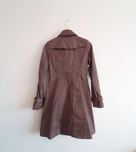 Hnedý bavlnený trenčkot osley, vel. 36, 36