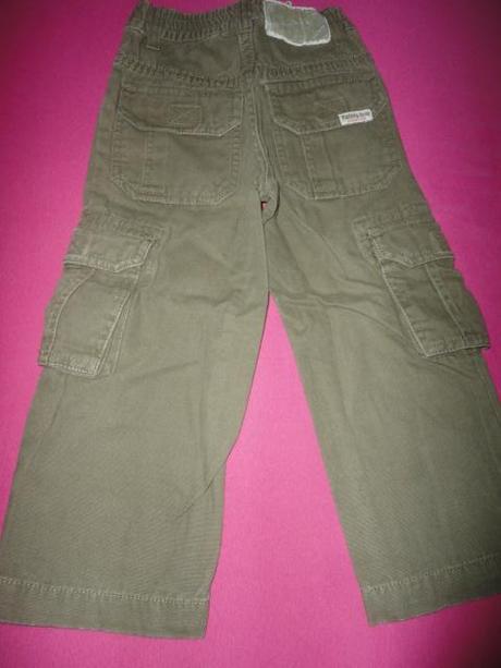 Khaki rifličky do gumy z c+a, vel. 98, c&a,98