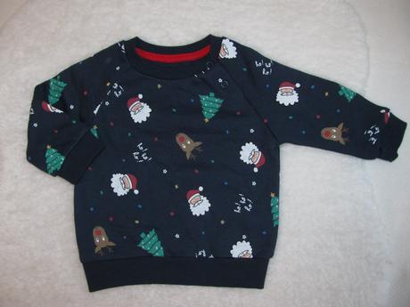 Tmavě modrá bavlněná mikina, 74