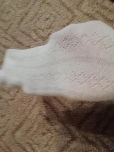 Bílé punčošky s krásným vzorem-86-92, f&f,86