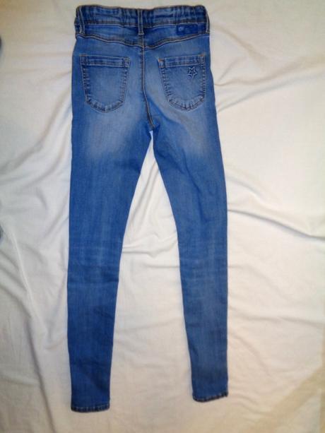 Luxusní elastické rifle - skinny, 152