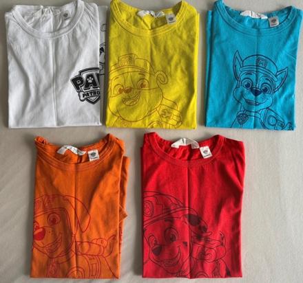 Tričko tlapková patrola, h&m,134