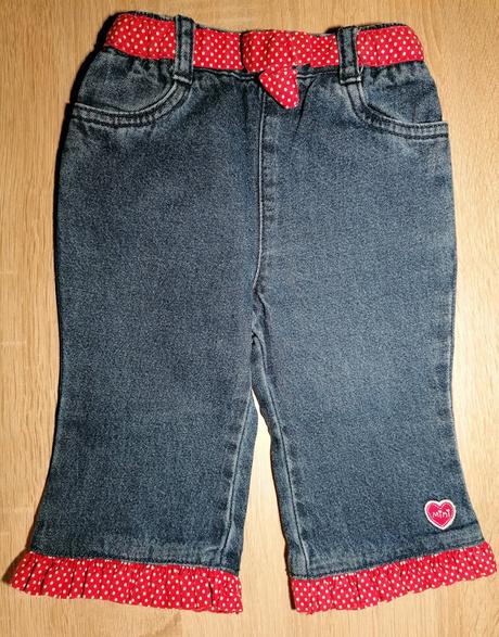 Džíny vel. 62 - 68 nebo 3-6 měsíců, mini mode,62