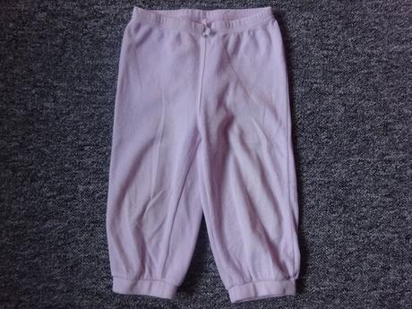 Tepláky světle růžové sametové, vel. 86, cherokee,86