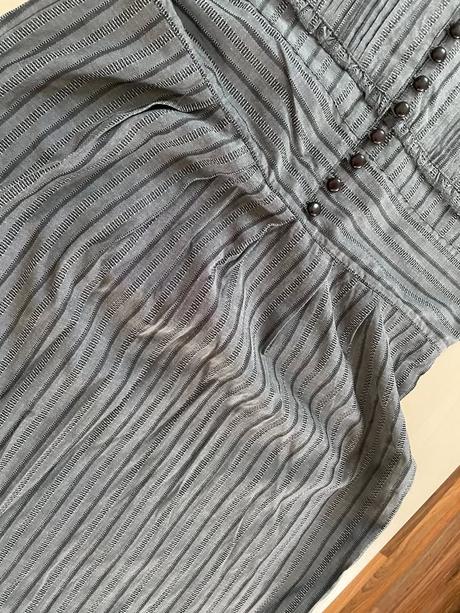 Šedě šaty se sedlem a kulatým knoflíkem, vel m, al, s