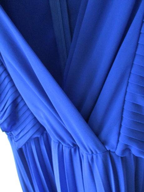 Dámské šaty midi plisované modré numoco xl 42, 42 / xl