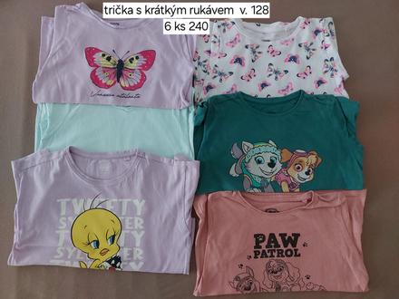 Trička s krátkým rukávem, 128