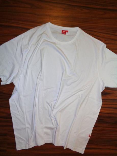 Sněhově bílé bavlněné tričko 6xl, 5xl