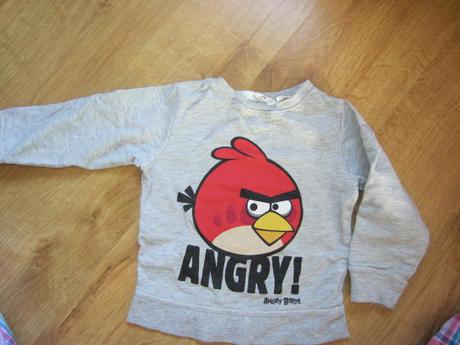Mikina angry birds, h&m,98