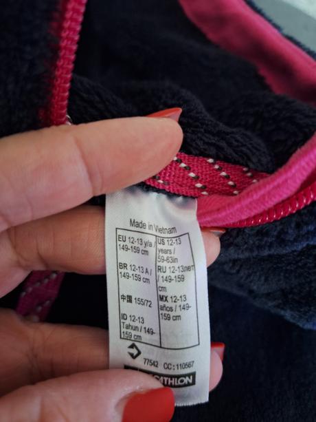 Dívčí mikina značky decathlon, vel. 12-13 let(149-, decathlon,158