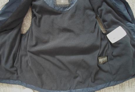 Modrá zateplená vesta vestička h&m, h&m,146