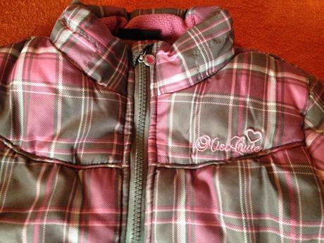 Dívčí bunda proužky, kostičky, 104