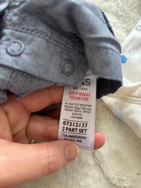 Letní set chlapecký - v.0/3 měs., marks & spencer,62