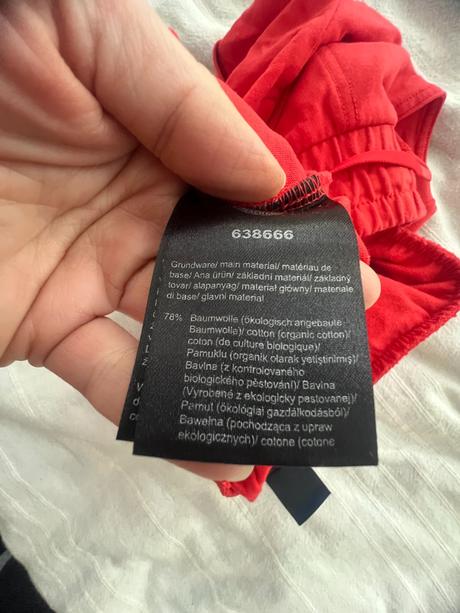 Teplákové šortky vel. m/40-42 tchibo červené, tchibo,m